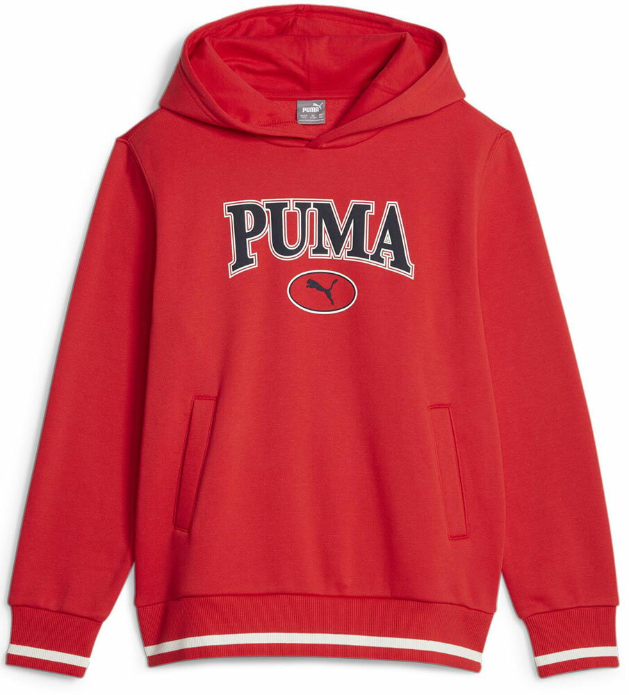 PUMA (プーマ)トレーニング スウェット・トレーナー PUMA SQUAD (プーマ スクワッド) フーディースウェット ジュニア・キッズ 子供用 ジョギング ランニング ジム 【フォーオールタイム(11)】 赤 678521 {SK}