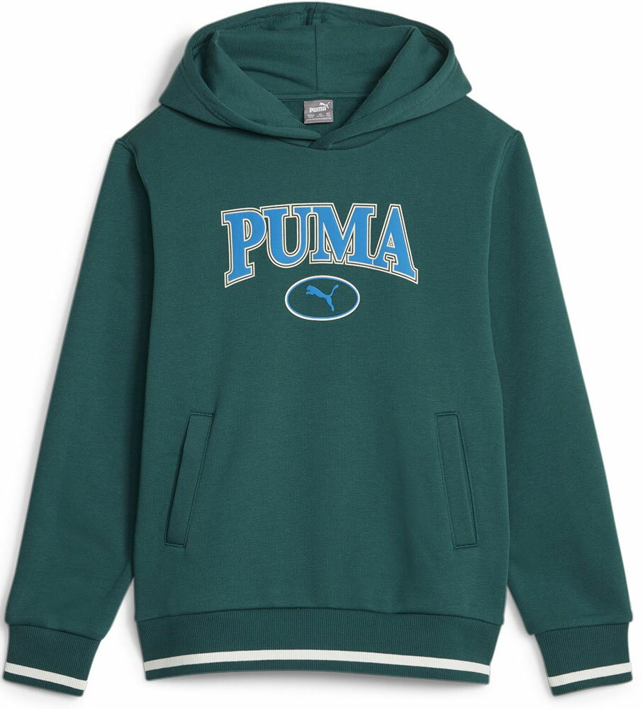 PUMA プーマ フィットネス・トレーニング スウェット・トレーナー PUMA SQUAD プーマ スクワッド フーディースウェット ジュニア・キッズ 子供用 ジョギング ランニング ジム 【マラカイト 43 …