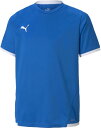 PUMA (プーマ) サッカー・フットサル ゲームシャツ・ユニフォーム TEAMLIGA (チームリーガ) ゲームシャツ JR ジュニア・キッズ 子供用 部活 トレーニングウェア ウエア 【エレクトッリック ブルー 】 青 705144 {NP}(4)