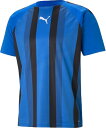 PUMA (プーマ) サッカー・フットサル ゲームシャツ・ユニフォーム TEAMLIGA (チームリーガ) ストライプ ゲームシャツ メンズ 男性用 部活 トレ...