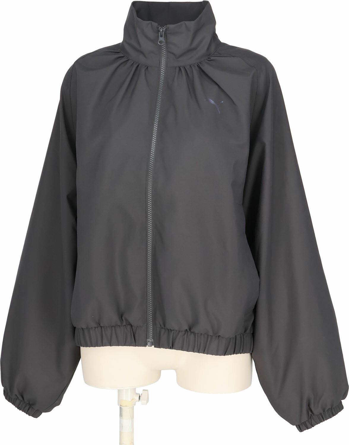 PUMA （プーマ） ウェルネス ウインドウェア TRN EDGE ウラメッシュライナー ウーブンJKT 【ダスキーグレー】 527989 44 ウインドブレーカー ジャケット レディース 女性用 グレー 灰 25Q3 {SK}