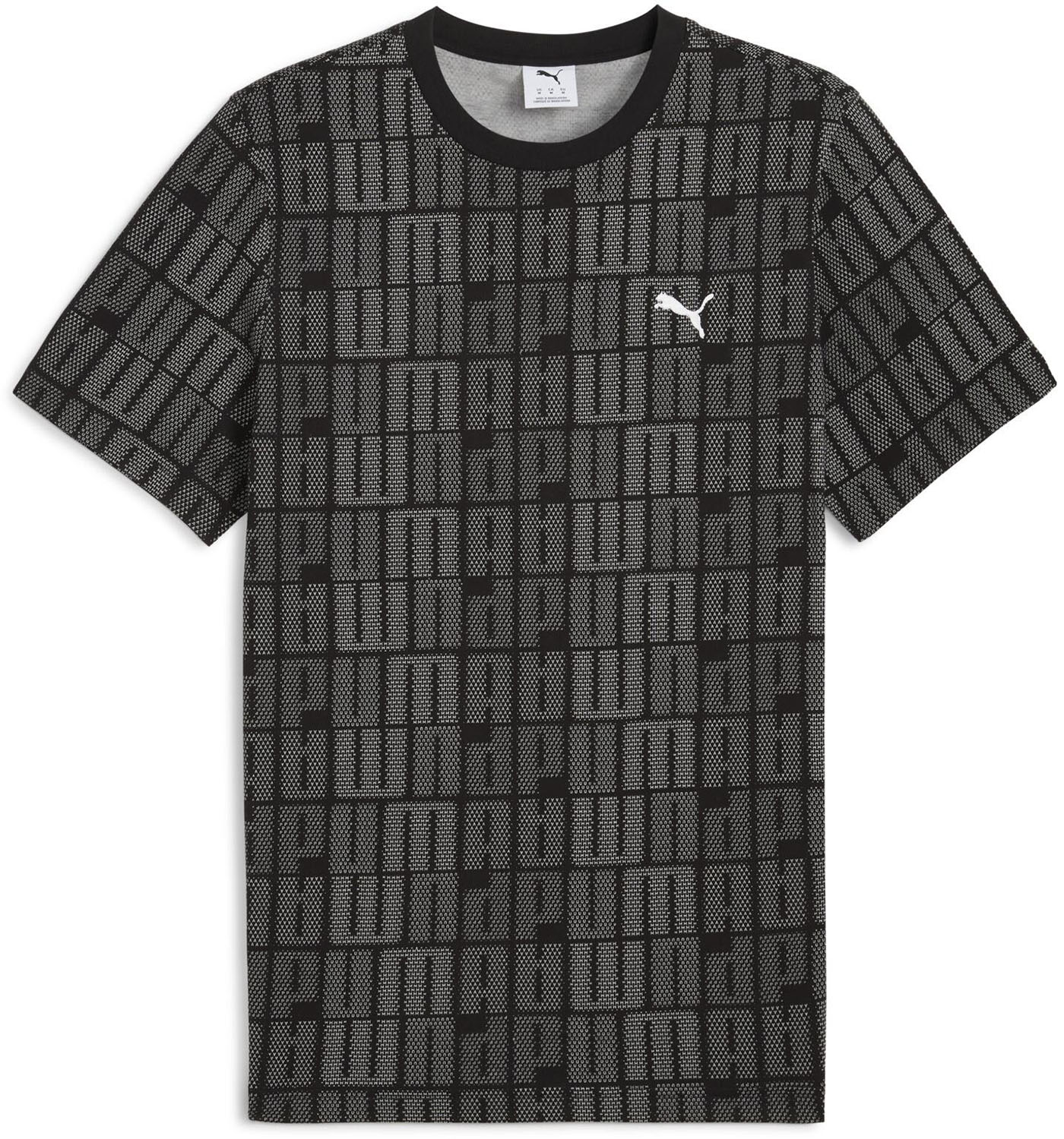 PUMA （プーマ） マルチスポーツ Tシャツ ESS LOGO LAB AOP Tシャツ 【ブラック】 ...