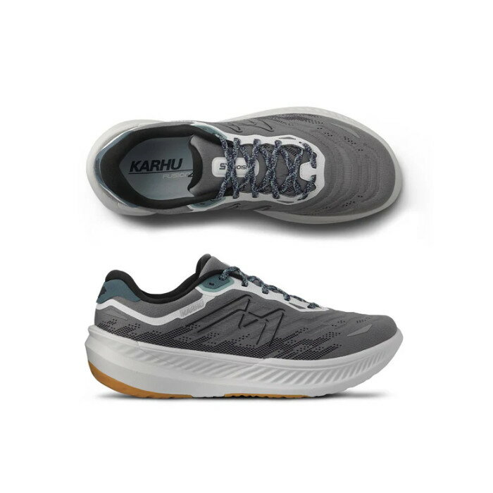 Seed（シード） KARHU （カルフ） 靴・シューズ スニーカー MEN'S FUSION （フュージョン） 4.0 【MONUMENT / BLUE HAZE （モニュメント/ブルーヘイズ）】 KH101016 ランニング 通勤 通学 滑りにくい メンズ 男性用 灰 青 25 {SK}