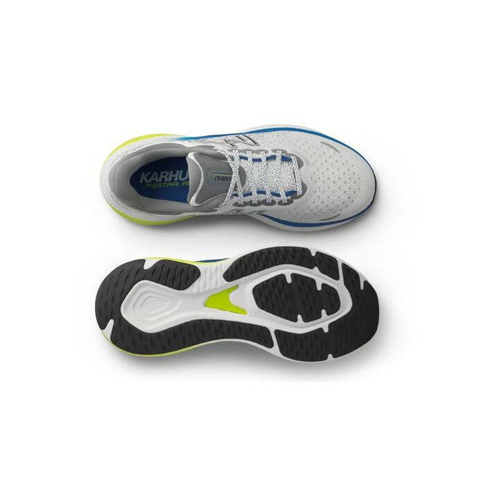 カラー名：WHITE / SKYDIVER? （ホワイト/スカイダイバー）商品の説明：メスタリランは、ニュートラル、または初期から中期のオーバープロネーター向けの、ふっくらとしたプレミアムマックスクッションランニングシューズです。メスタリラ...