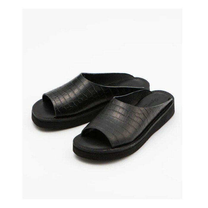 Seed（シード） organic handloom （オーガニックハンドルーム） 靴・シューズ サンダル RICHT （リヒト） 【ブラック】 OH016089 レザー 厚底 男女兼用 メンズ・レディース 男性用・女性用 黒 25 {SK}