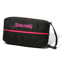 SPALDING(スポルディング) バスケットボール バック トートバッグ SHOES BAG PINK シューズバッグ 【ピンク】 42-002PK 収納 桃 黒 2021 {SK}