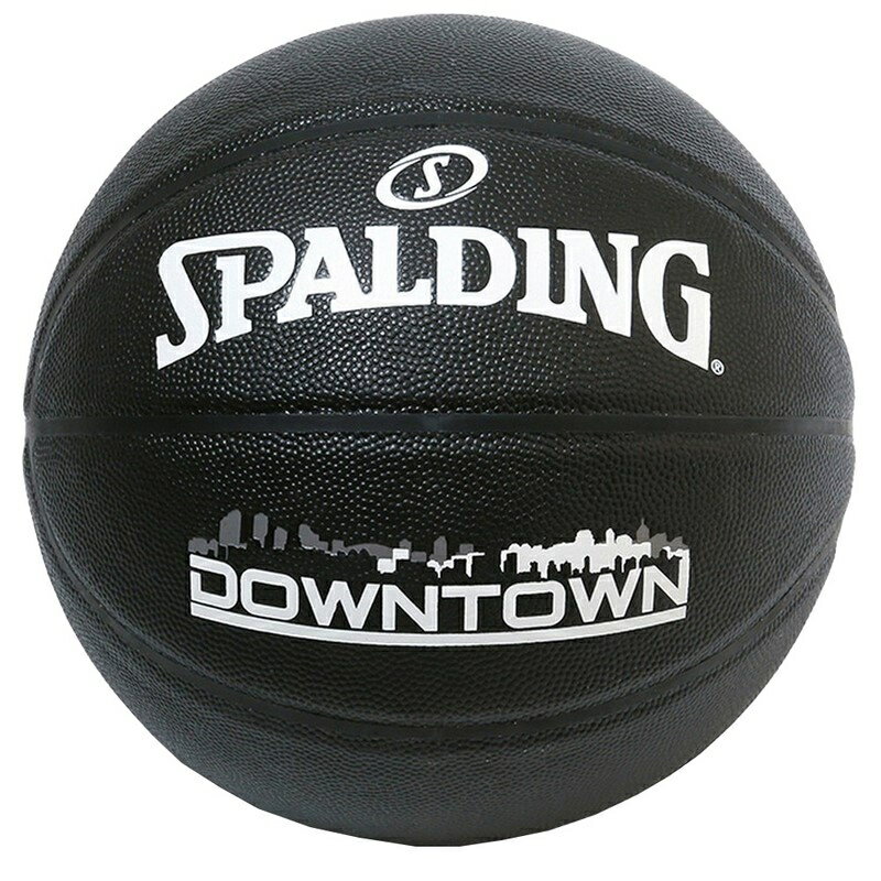 SPALDING（スポルディング） バスケットボール ボール DOWNTOWN ダウンタウン 5号球  76-587J ジュニア 小学校用 合成皮革 黒 2021 {SK}