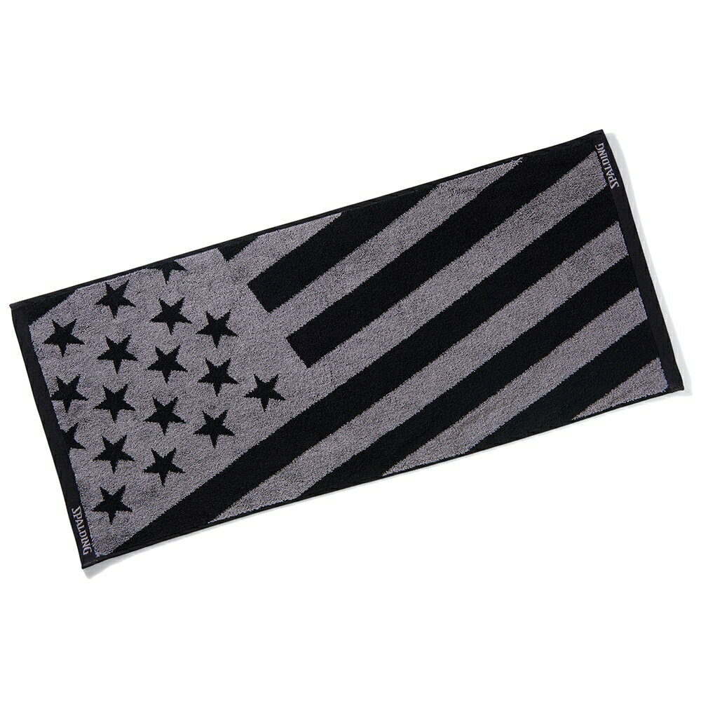 SPALDINGiX|fBOj oXPbg{[ ^I JACQUARD TOWEL US FLAG BLACK WK[h^IUStbO yubNz SAT211040 R hL BOX  z͔Q  21AW 2021 {SK}