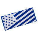 SPALDING(スポルディング) バスケットボール タオル JACQUARD TOWEL US FLAG BLUE ジャガードタオルUSフラッグ 【ブルー】 SAT211060 抗菌 防臭 BOX入り 今治 吸水力抜群 青 21AW 2021 {SK}