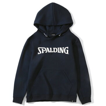 SPALDING（スポルディング） バスケットボール スウェット・トレーナー ジュニアプルオーバースウェットフーディ スポルディングロゴ 【ネイビー】 SJJ201770 NV ジュニア・キッズ 子供用 パーカー ゴムスピンドル仕様 トレーニング スポーツウェア 紺 2021 {SK}