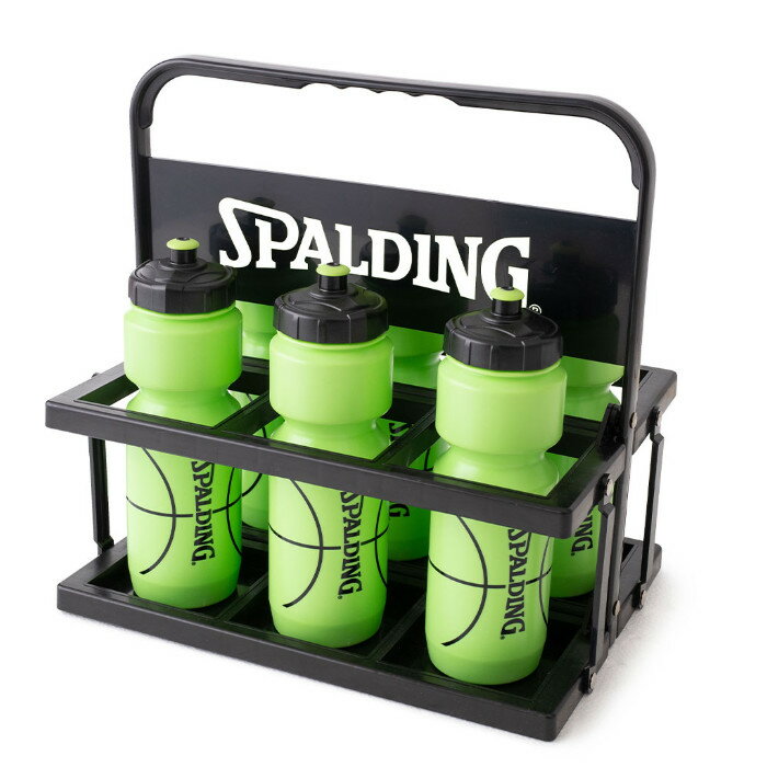 SPALDING （スポルディング） バスケットボール グッズ スクイズボトルラック 【ブラック×ホワイト】 15006WH キャリーラック アクセサリー ユニセックス 男女兼用 黒 25FW {SK}