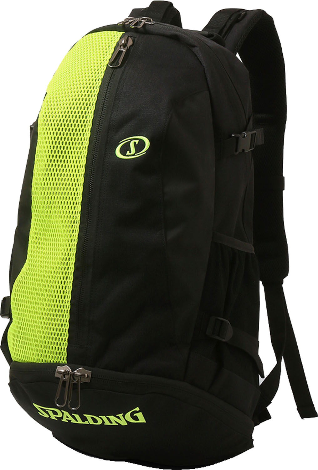 SPALDING （スポルディング） バスケットボール バッグ ケイジャー ブリーズ ブラック×ライムグリーン ..
