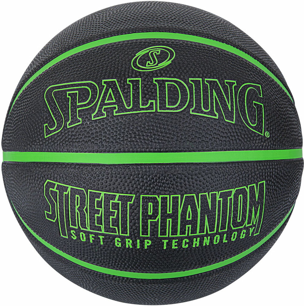 SPALDING （スポルディング） バスケットボール ボール ストリートファントム ブラック×グリーン 7号球 【ブラック×グリーン】 84-384Z ボール7号 バスケットボール7号球 メンズ 男性用 黒 21FW {SK}