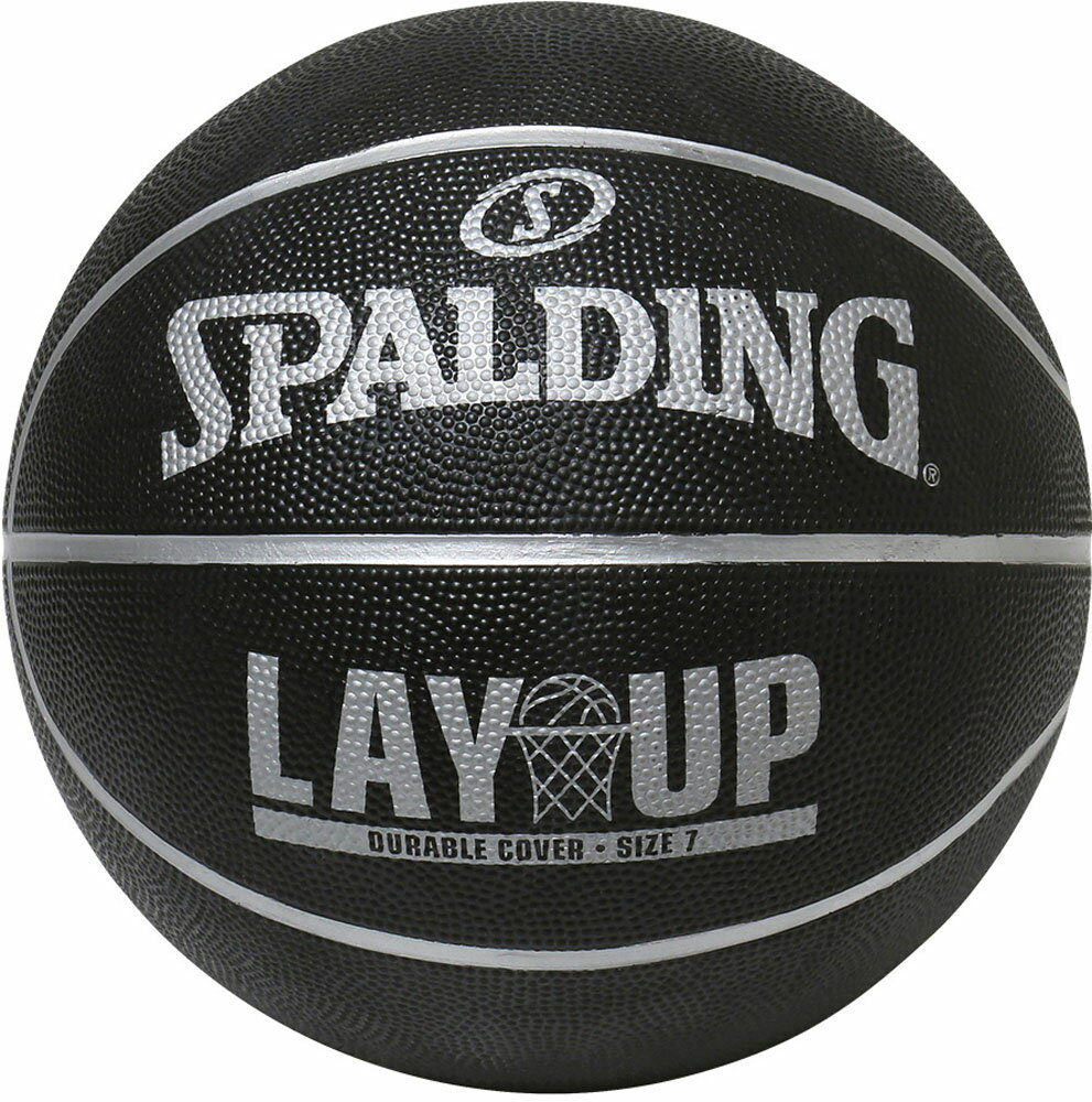 SPALDING （スポルディング） バスケットボール ボール レイアップ ブラック×グレー 5号球 【ブラック×グレー】 84-755Z ボール5号 バスケットボール5号球 キッズ 子供用 黒 23SS {SK}