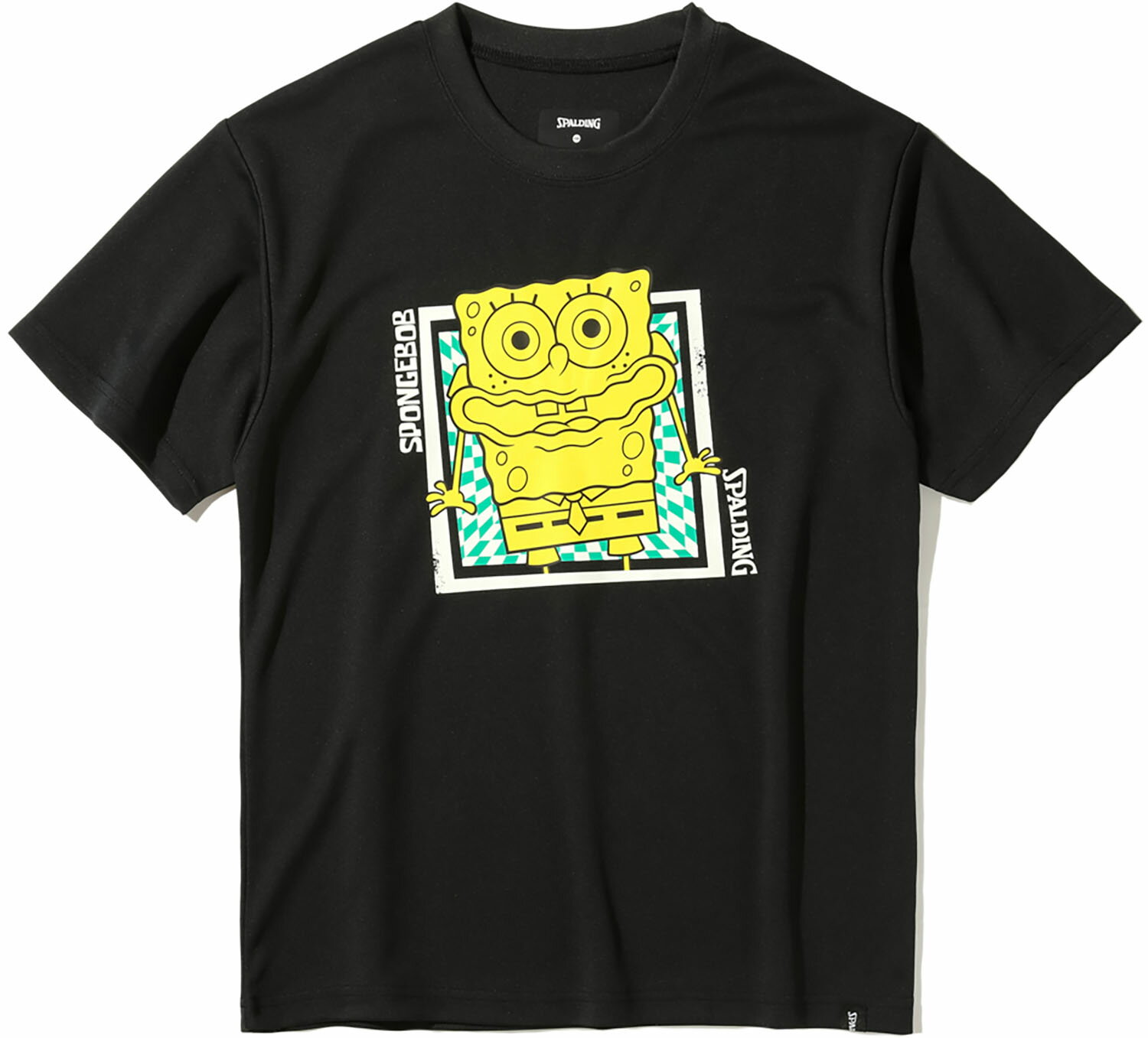 SPALDING （スポルディング） バスケットボール Tシャツ ジュニア Tシャツ スポンジ・ボブ チェッカー..