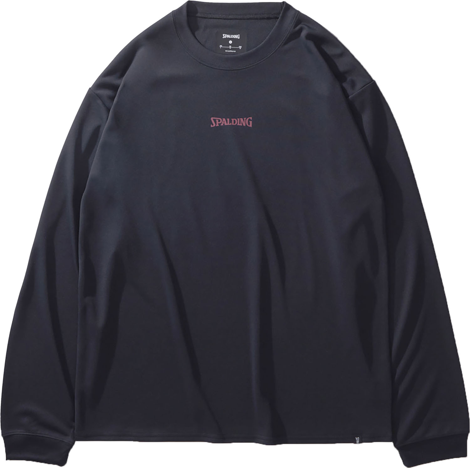 SPALDING （スポルディング） バスケットボール Tシャツ ロングスリーブTシャツ ダンク 【ブラック】 SMT24115 1000 長袖Tシャツ ロングスリーブ メンズ 男性用 黒 24FW {NP}