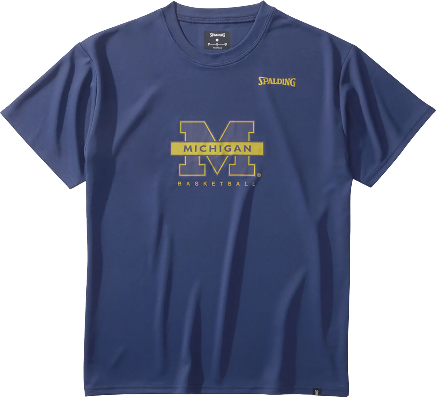 SPALDING （スポルディング） バスケットボール Tシャツ Tシャツ ミシガン バスケットボール 【ネイビー】 SMT24122M 5400 半袖Tシャツ ショートスリーブ メンズ 男性用 紺 24FW {NP}