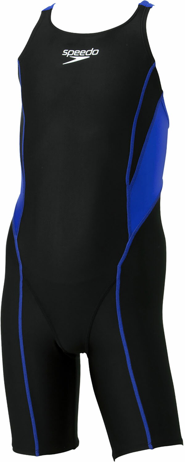 Speedo （スピード） 水泳 水着 フレックスゼロ2ジュニアオープンバックニースキン / FLEX ZERO II Junior Openback kneeskin 【ブルー/ブラック】 SCG12206F BK 水着ガールズ競泳用（FINA公認） 水着 ガールズ・ジュニア・キッズ 子供用 ブラック 青 黒 20SS {SK}