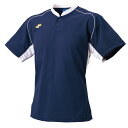 SSK (エスエスケイ) 野球 ウェア 2ボタンベースボールTシャツ 【ネイビー×ホワイト】 BT2680 7010 Tシャツ ベースボール ユニセックス 男性用・女性用 紺 2025通年 {NP}