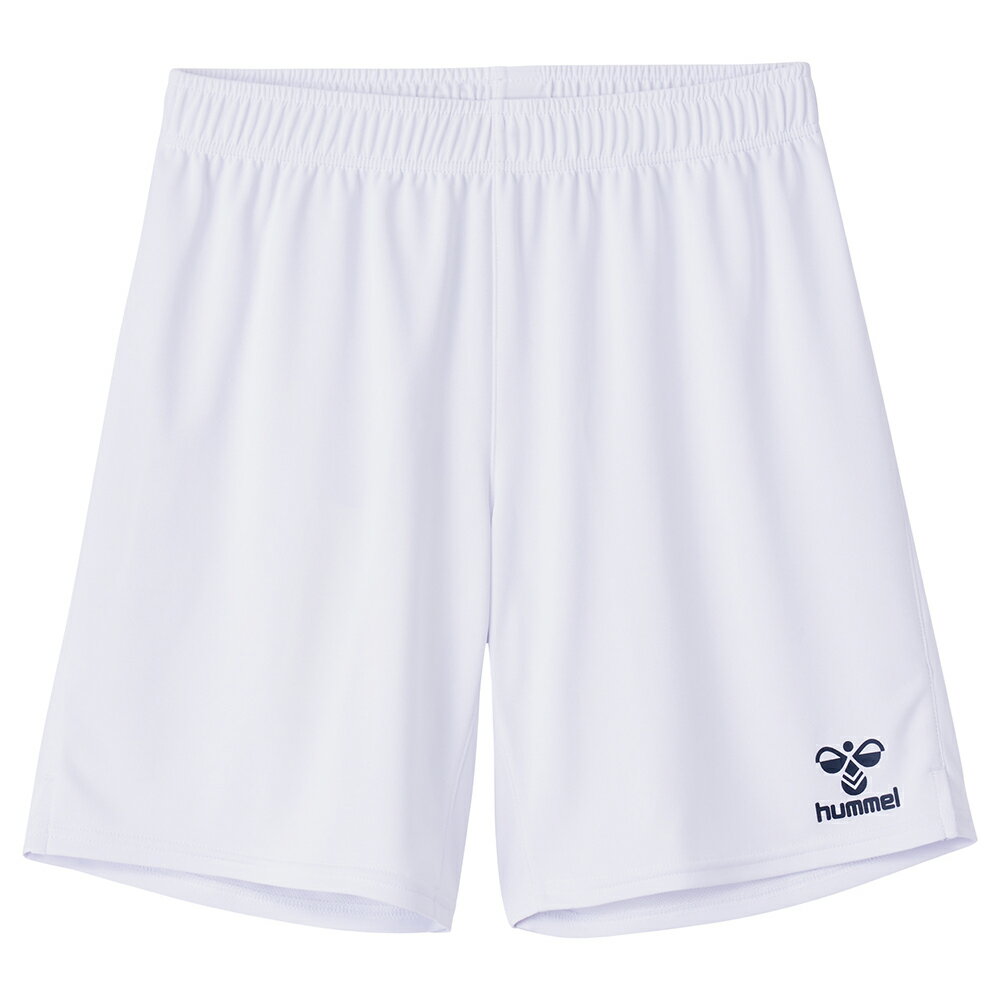 hummel （ヒュンメル） サッカー ウェア ゲームパンツ 【ホワイト×インディゴネイビー】 HAG5041P 1071 ゲームパンツ アパレル ユニセックス 男性用・女性用 白 2025SP {NP}