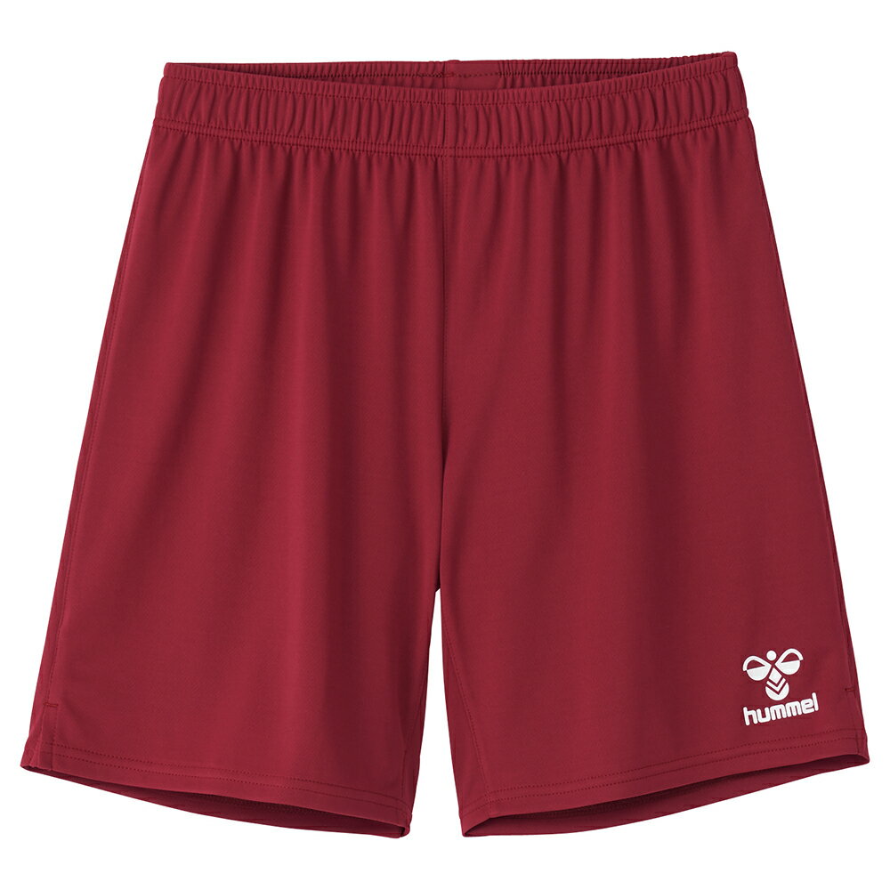 hummel （ヒュンメル） サッカー ウェア ゲームパンツ 【クラレット×ホワイト】 HAG5041P 2610 ゲームパンツ アパレル ユニセックス 男性用・女性用 赤紫 2025SP {NP}