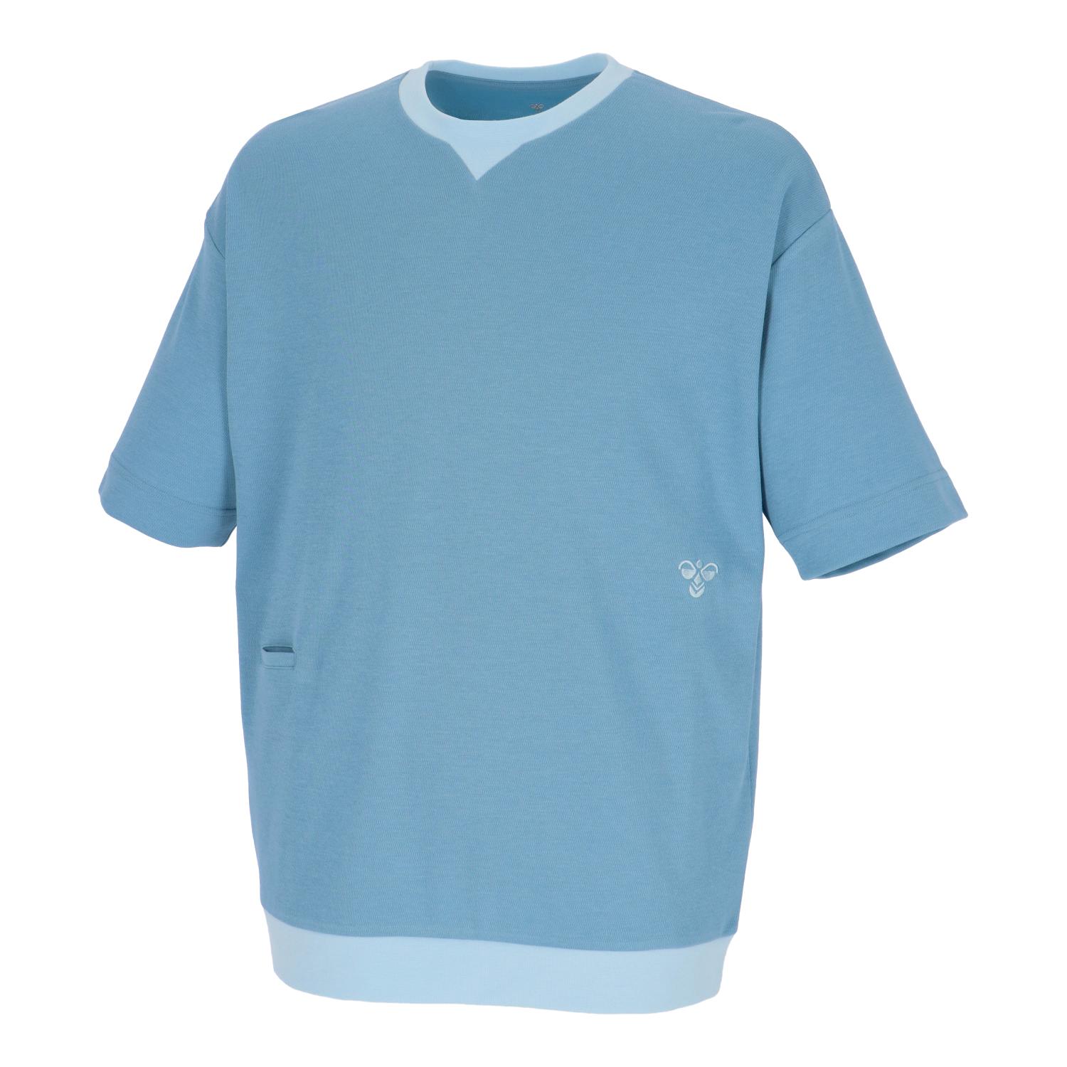 hummel （ヒュンメル） フィットネス・トレーニング ウェア hummel PLAY 半袖Tシャツ 【ブルームーン】 HAP4210 662 Tシャツ アパレル ユニセックス 男性用・女性用 水 2025SP {NP}