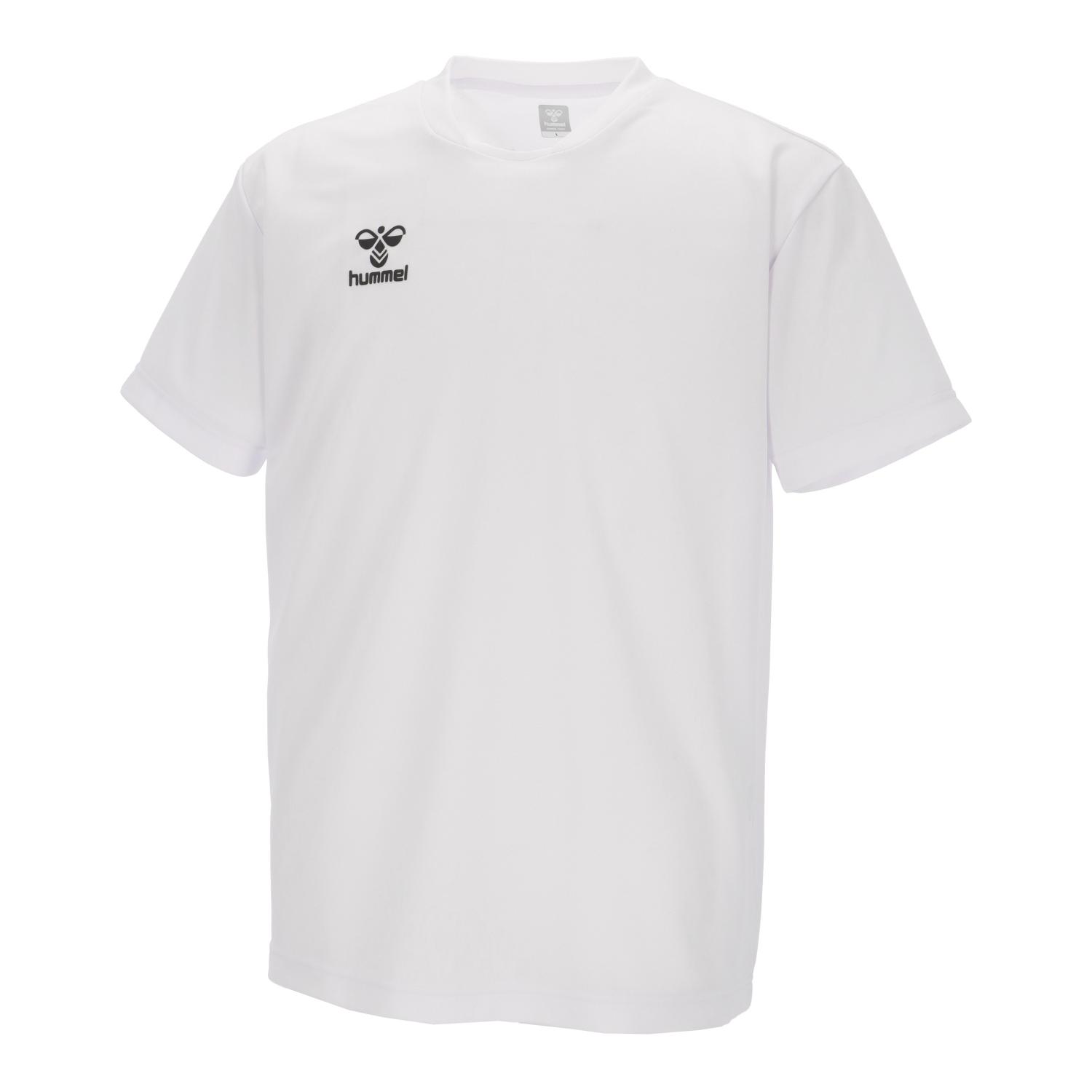 hummel （ヒュンメル） フィットネス・トレーニング ウェア チームTシャツ 【ホワイト】 HAP4219 10 トレーニングシャツ アパレル ユニセックス 男性用・女性用 白 2025SP {NP}