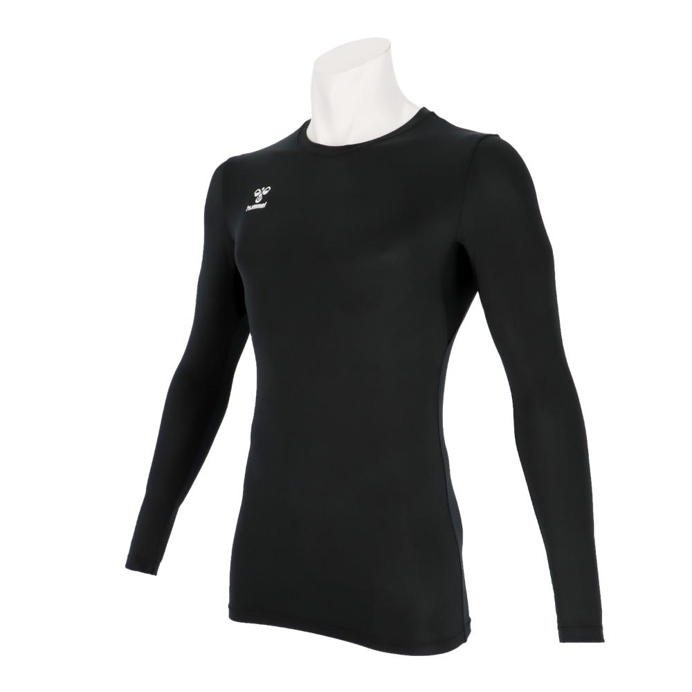 hummel （ヒュンメル） サッカー ウェア フィットインナーシャツ 【ブラック】 HAP5153 90 アンダー（インナー）シャツ アパレル ユニセックス 男性用・女性用 黒 2025SP {NP}