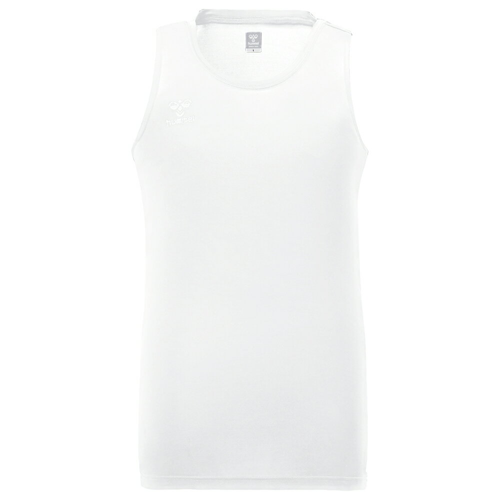hummel （ヒュンメル） サッカー ウェア ノースリーブフィットインナーシャツ 【ホワイト】 HAP5156N 10 アンダー（インナー）シャツ アパレル ユニセックス 男性用・女性用 白 2025SP {NP}