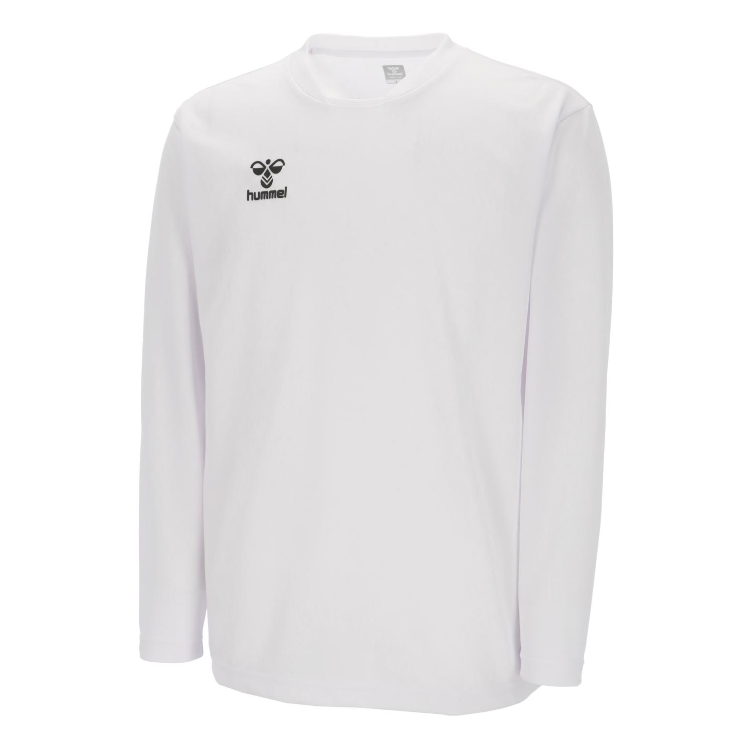 hummel （ヒュンメル） フィットネス・トレーニング ウェア チームロングTシャツ 【ホワイト】 HAP7219 10 トレーニングシャツ アパレル ユニセックス 男性用・女性用 白 2025SP {NP}