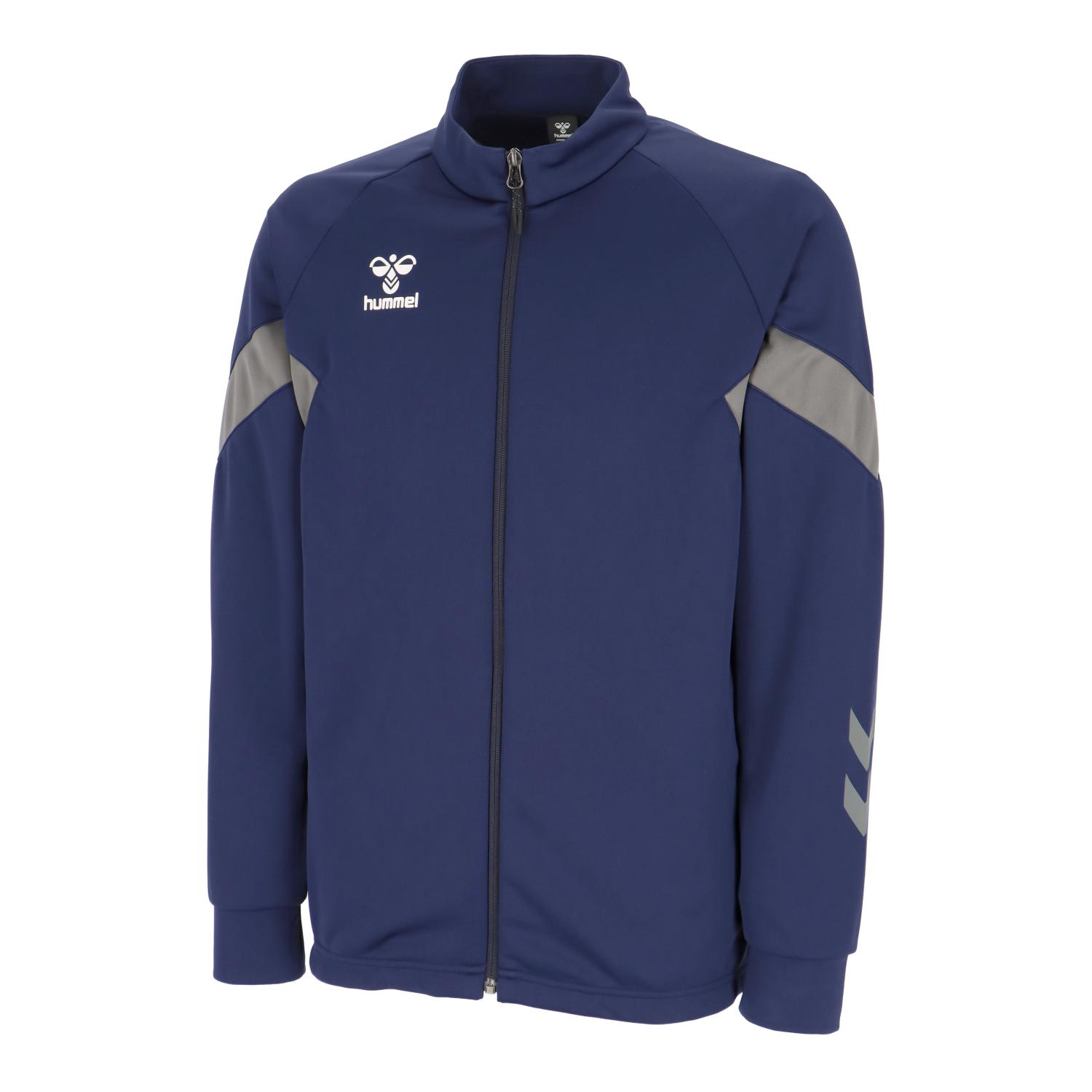 hummel （ヒュンメル） フィットネス・トレーニング ウェア チームトレーニングジャケット 【ネイビー】 HAT2135 70 トレーニングシャツ アパレル ユニセックス 男性用・女性用 紺 2025SP {SK}