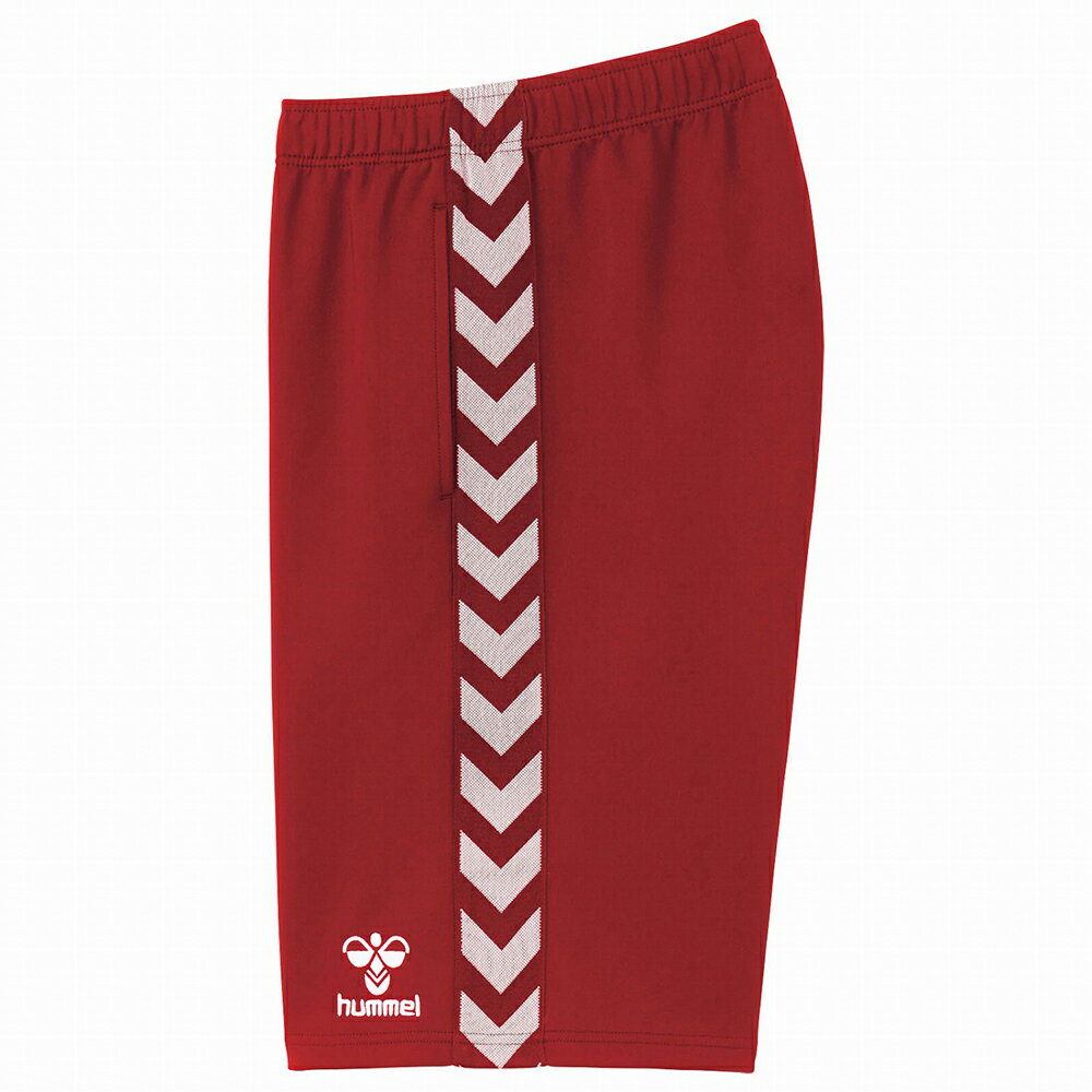 hummel （ヒュンメル） サッカー ウェア チームハーフパンツ 【レッド】 HAT6098 20 ハーフパンツ アパレル ユニセックス 男性用・女性用 赤 2025SP {NP}
