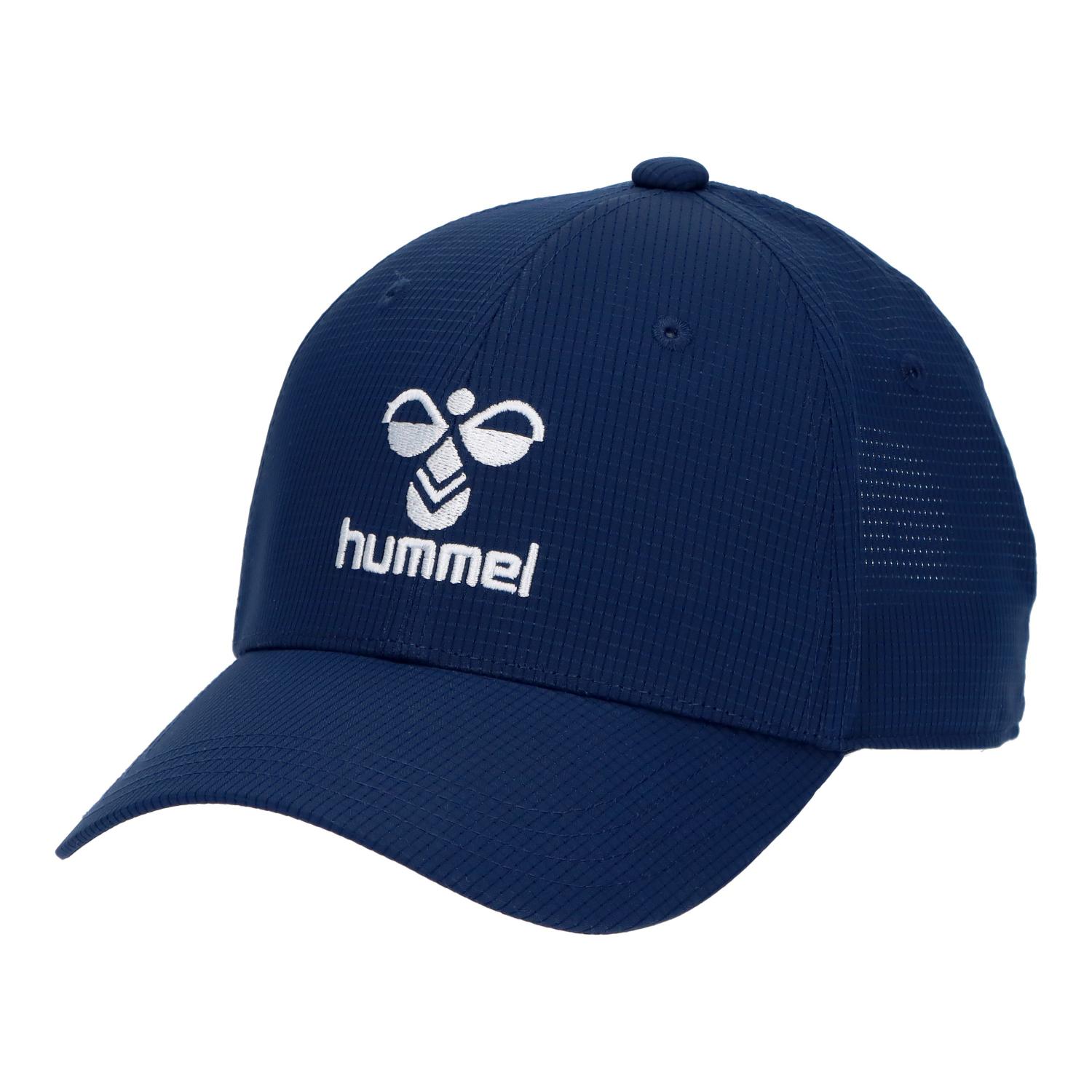 hummel （ヒュンメル） フィットネス・トレーニング ウェア ベーシックキャップ 【インディゴネイビー】 HFA4095 71 キャップ エキップ ユニセックス 男性用・女性用 紺 2025SP {SK}