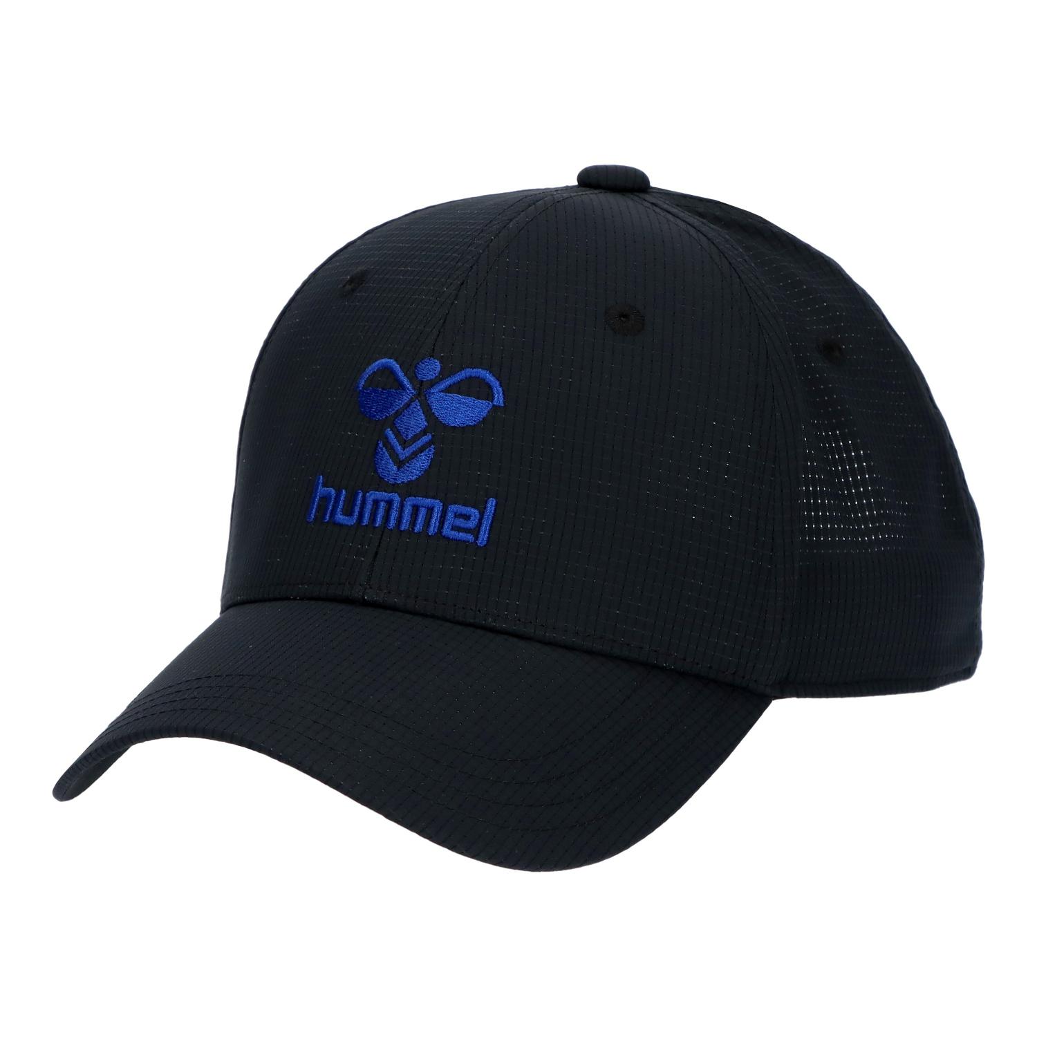 hummel （ヒュンメル） フィットネス・トレーニング ウェア ベーシックキャップ 【ブラック×ロイヤルブ..