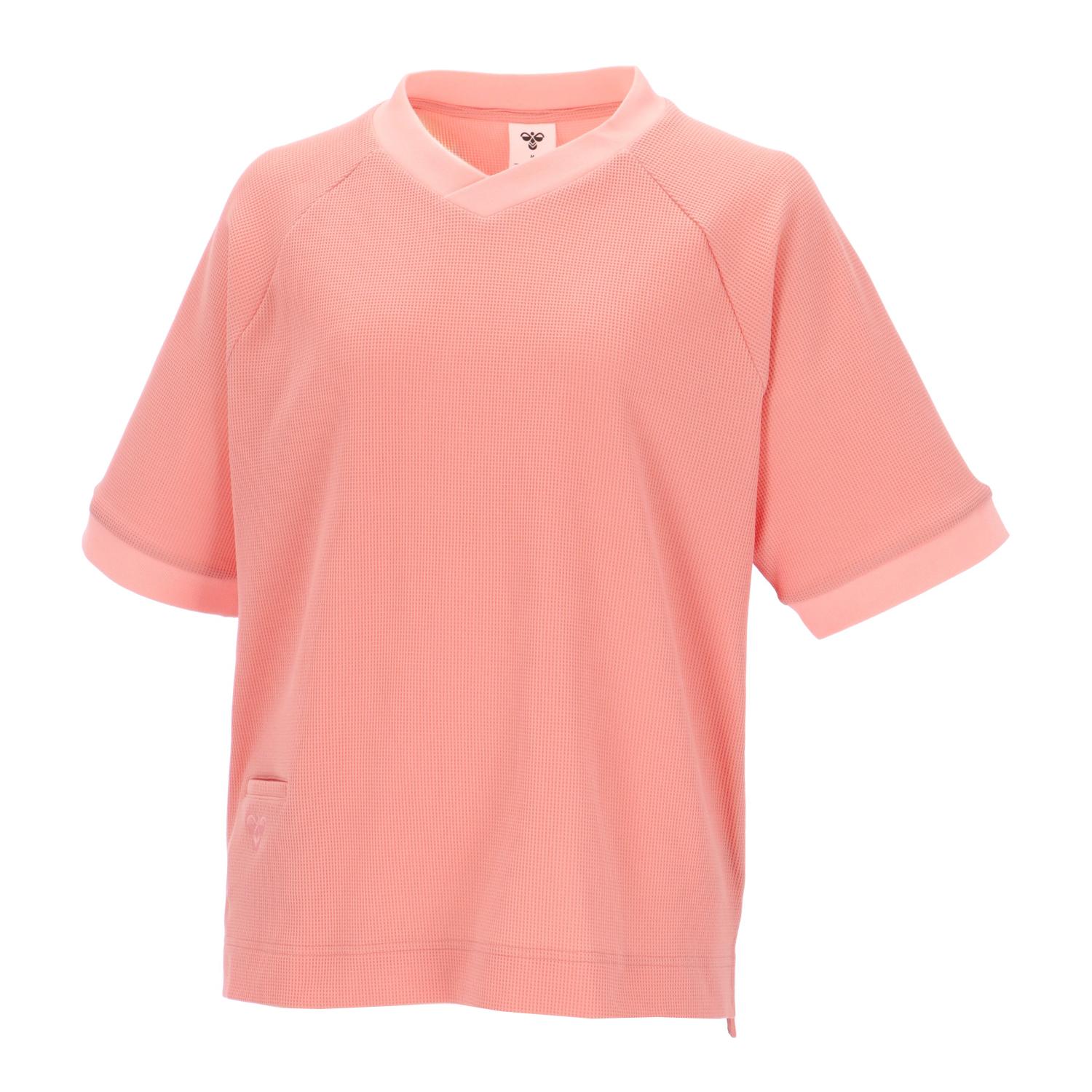 hummel （ヒュンメル） フィットネス・トレーニング ウェア hummel PLAY ミニワッフル半袖Tシャツ 【コ..