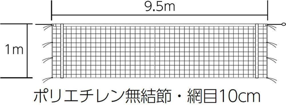 TOEI LIGHT （トーエイライト） バレーボール 器具・備品 バレーボールネット 【ブラック】 B-2845 ネ..