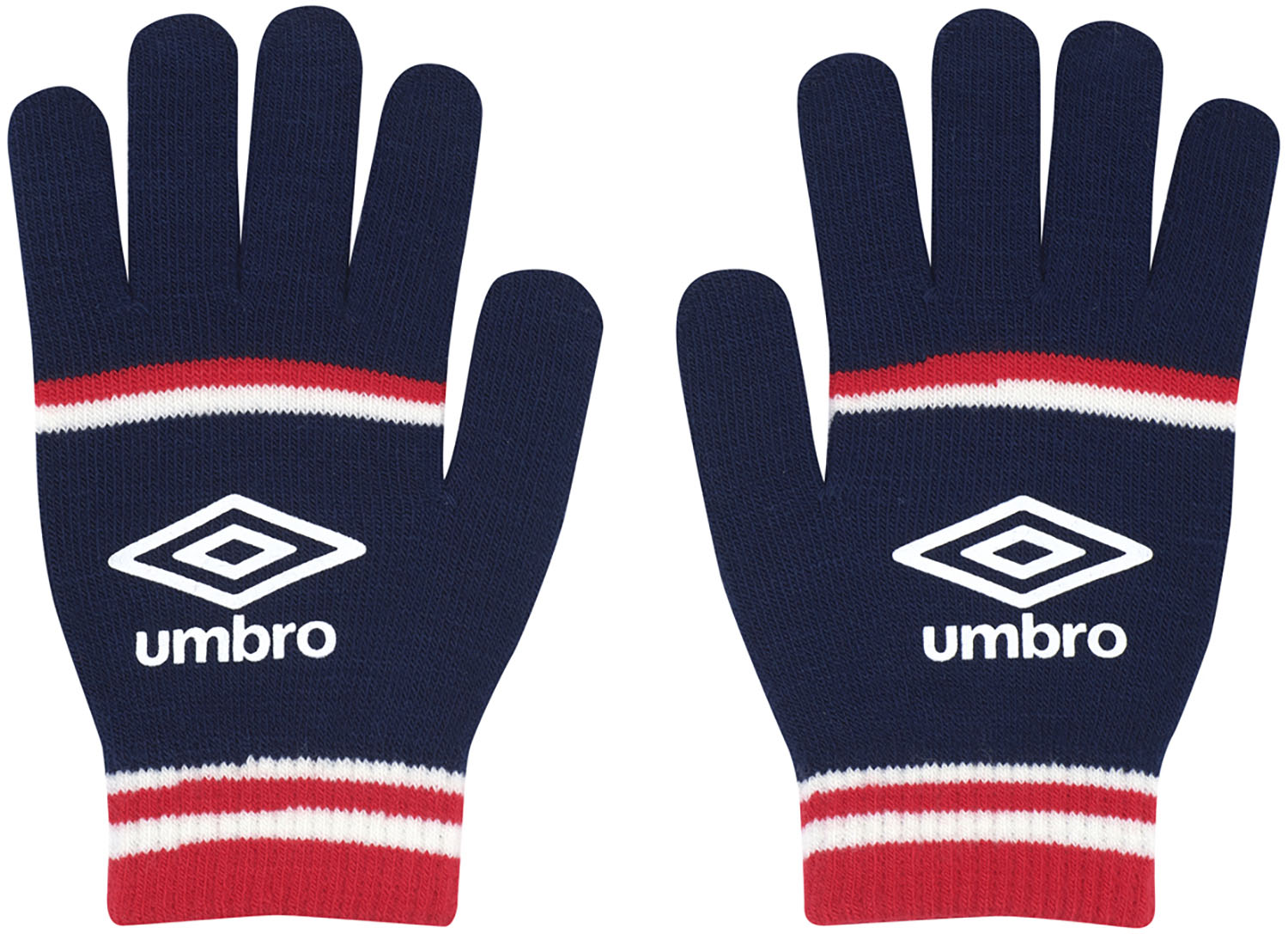 umbro （アンブロ） サッカー 手袋 ニットグローブ 【ネイビー/レッド】 UUAYJD54 NVRD 手袋 グローブ ユニセックス 男女兼用 紺 赤 デサントジャパン株式会社スポーツ・アリーナ 24FW {NP} ≪TEAM≫