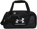 UNDER ARMOUR (アンダーアーマー) フィットネス・トレーニング バッグ UA アンディナイアブル5.0 ダッフルバッグ XSサイズ 【ブラック/ブラック/メタリックシルバー】 1369221 001 ダッフル・ボストン メンズ・レディース 男性用・女性用 ブラック 黒 銀 9999 {SK}
