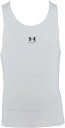 UNDER ARMOUR (アンダーアーマー) バスケットボール ゲームシャツ・パンツ UA ヒートギア コンプレッション スリーブレス タンク 【ホワイト】 1371947 100 インナーシャツ インナーシャツ メンズ 男性用 ホワイト 白 22SS {NP}