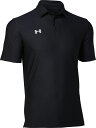 UNDER ARMOUR (アンダーアーマー) フィットネス・トレーニング ポロシャツ UA チーム アーマー ポロ 【ブラック】 1384776 001 ポロ...