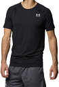 UNDER ARMOUR (アンダーアーマー) フィットネス・トレーニング ゲームシャツ・パンツ UA ヒートギア フィッティド ショートスリーブシャツ 【ブラック】 1387941 001 インナーシャツ ショートスリーブシャツ メンズ 男性用 ブラック 黒 24SS {NP}