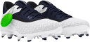 UNDER ARMOUR (アンダーアーマー) 野球&ソフトボール スパイク UAヤード マイクロティップス TPU 3.0 【ホワイト/ミッドナイトネイビー/ミッドナイトネイビー】 3027449 102 スパイク 野球スパイク メンズ 男性用 白 紺 25SS {SK}