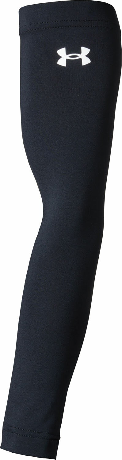 UNDER ARMOUR （アンダーアーマー） 陸上・ランニング リストバンド UA TEAM RUN ARM SLEEVES UAチーム ラン アームスリーブ (両腕用) 【ブラック】 6003883 001 アームカバー アームカバー メンズ・レディース 男性用・女性用 ブラック 黒 25SS {NP}