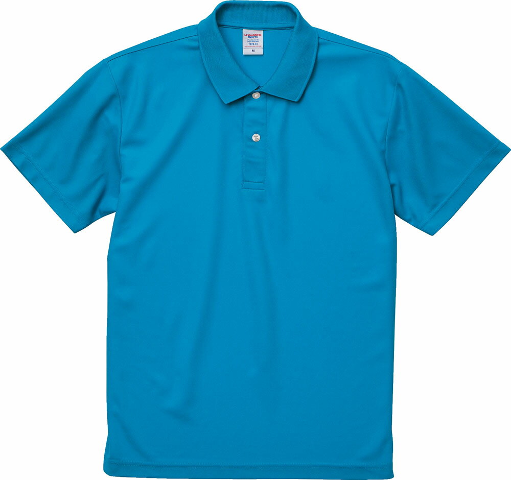 United Athle (ユナイテッドアスレ) カジュアル ポロシャツ 4.7オンス スペシャル ドライ カノコ ポロシャツ ローブリード 【ターコイズブルー...