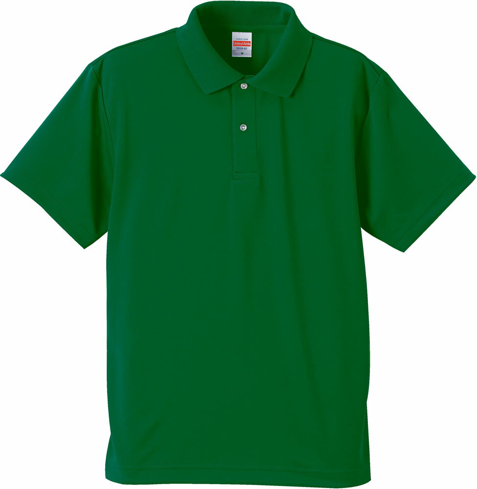 United Athle (ユナイテッドアスレ) カジュアル ポロシャツ 4.1オンス ドライポロシャツ 【グリーン】 591001 29 ポロシャツ メンズ・...