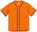 UnitedAthle (ユナイテッドアスレ) カジュアル ウェアその他 4.1オンス ドライアスレチック ベースボールシャツ 【オレンジ/ブラック】 5982...