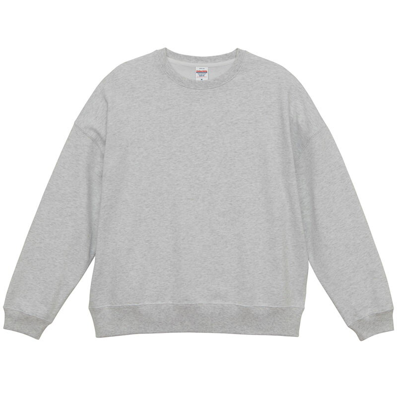 品名：10.0OZ ビッグ クルーネック SWTカラー名：アッシュサイズ詳細：M:身丈69cm、身幅68cm、肩幅68cm、袖丈51cmL:身丈72cm、身幅71cm、肩幅71cm、袖丈52cmXL:身丈75cm、身幅75cm、肩幅75cm、袖丈53cm商品の説明：オーバーサイズをこれ一枚で完成させる、計算づくしのスウェット。3シーズン着まわせる、ミドルな厚さと軽快な生地感が魅力のスウェット。裾まわりのシルエットが浮かないように絞り込んだ裾口や、ほどよい溜まり感のある袖、ストンとドロップするショルダーラインなど、シルエットの随所にこだわりを詰め込んだほか、首まわりはタフなダブルステッチを採用。トレンドコーデを1枚で完成させる絶妙なサイジングはもちろん、堅牢さも兼備したことで、ビッグシルエットアイテムの集大成となりました。UNITED ATHLE定番の「10.0オンス　裏パイル　スウェット　シリーズ」生地での展開。素材・材質：綿100％(裏パイル)原産国：中国トレーナー / オーバーサイズ / ダブルステッチ / シンプル / 着回し / 普段使い / プリント / グレー / 520501A-5