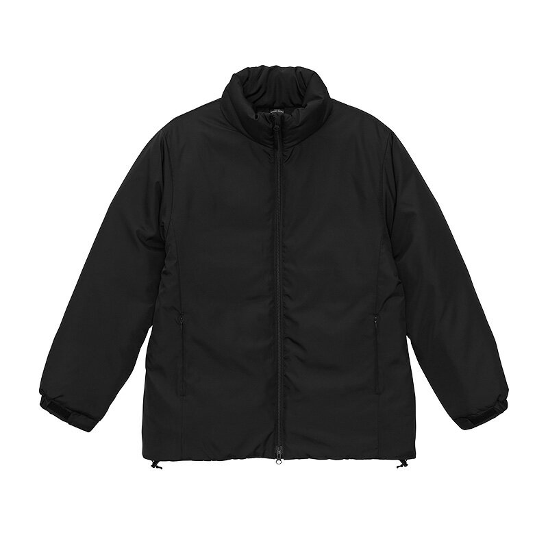 UnitedAthle （ユナイテッドアスレ） カジュアル ジャケット インサレーテッド スタンド ジャケット（中綿入） 【ブラック】 7464-01 0002 中綿ジャケット アウター メンズ・レディース 男性用・女性用 ブラック 黒 2025 {SK}