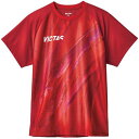 VICTAS (ヴィクタス) 卓球 Tシャツ V-NTS413 【レッド】 532401 9000 半袖Tウェア Tシャツ メンズ・レディース 男性用・女性用 ...