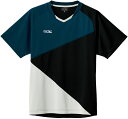 VICTAS (ヴィクタス) 卓球 ゲームシャツ・パンツ カラー ブロック ゲームシャツ【COLOR BLOCK GS】 【ネイビー×ブラック】 612103 ...